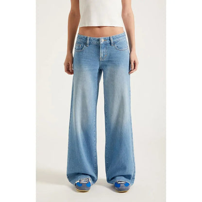 Pacsun Women'S Casey Low Rise Baggy Jeans Lighter Blue